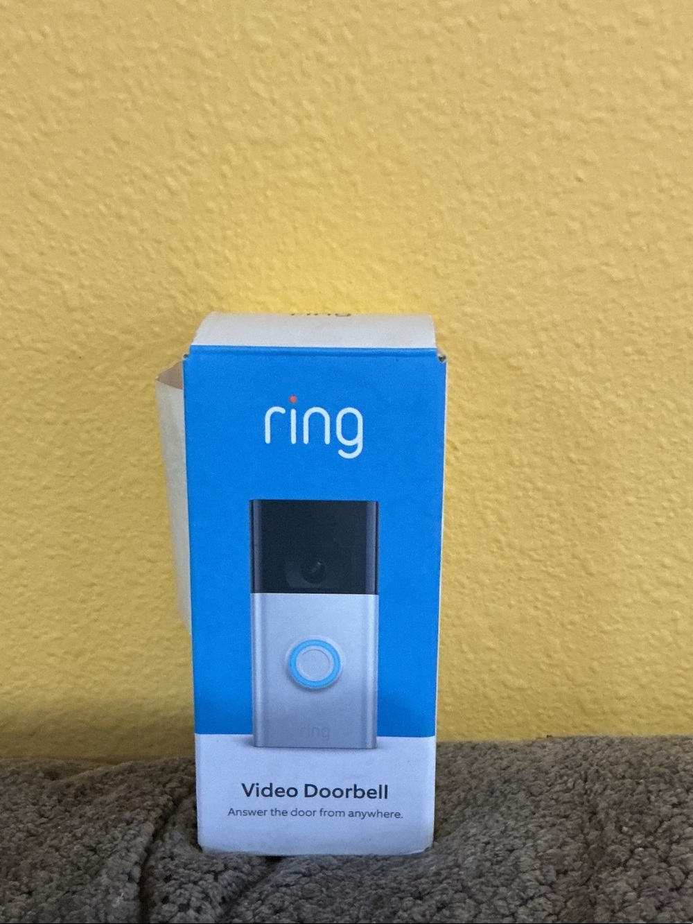 Ring Video Doorbell Box - Blue, White & Silver nwb